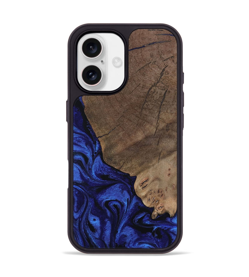 iPhone 17 Wood Phone Case - Mareli (Blue, 802331)