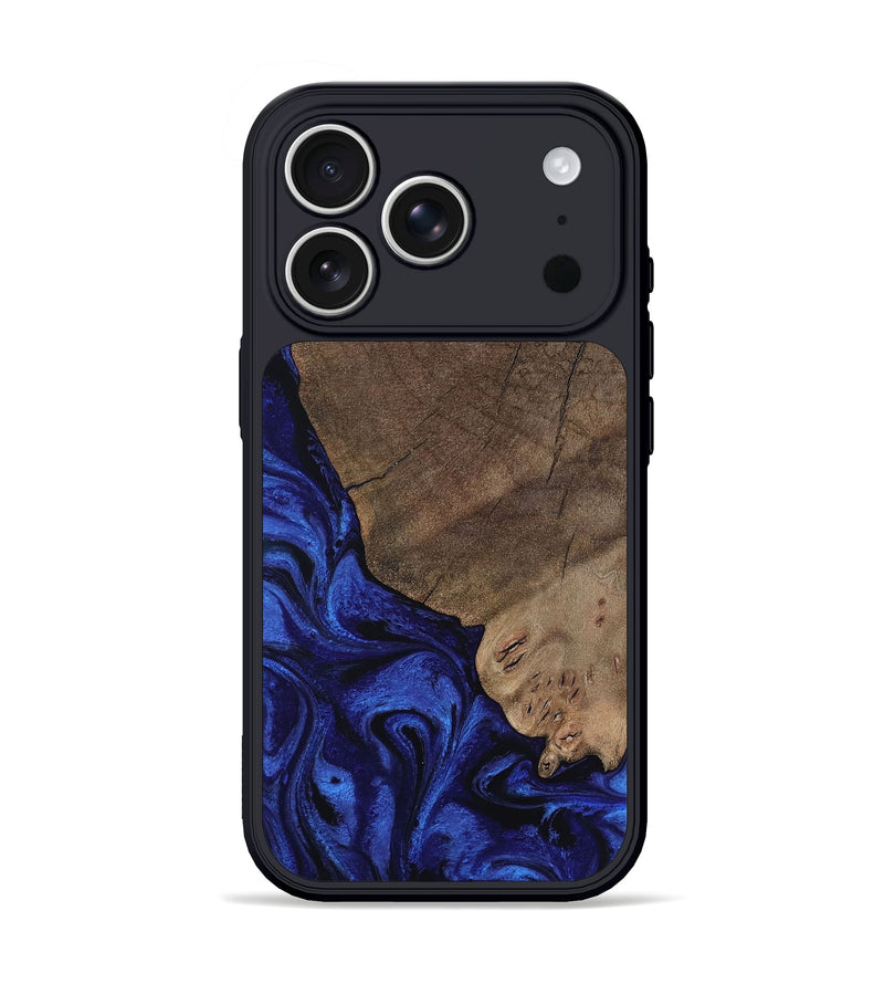 iPhone 17 Pro Wood Phone Case - Mareli (Blue, 802331)