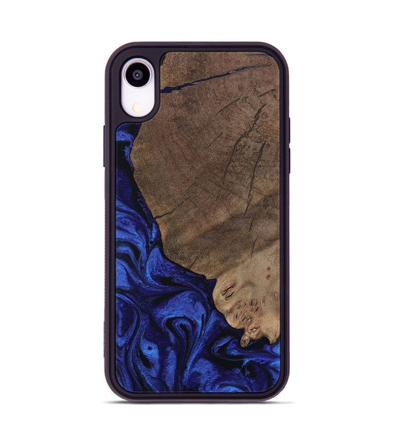 iPhone Xr Wood Phone Case - Mareli (Blue, 802331)