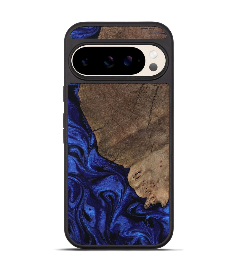 Pixel 10 Wood Phone Case - Mareli (Blue, 802331)