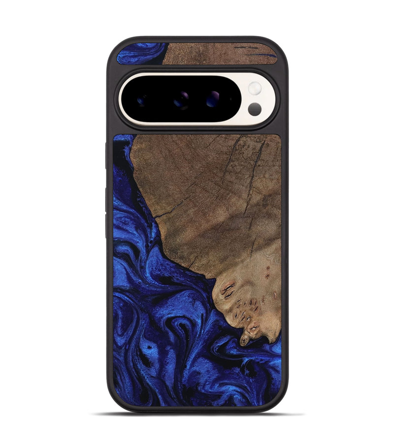 Pixel 9 Pro Wood Phone Case - Mareli (Blue, 802331)