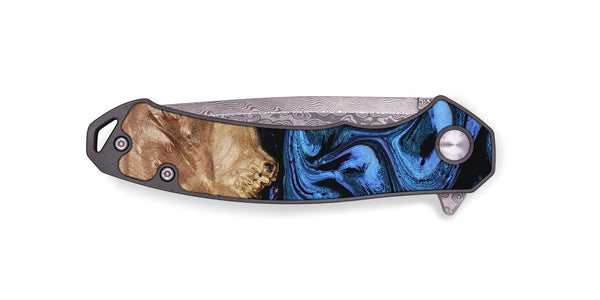 EDC Wood Pocket Knife - Aspen (Blue, 802332)