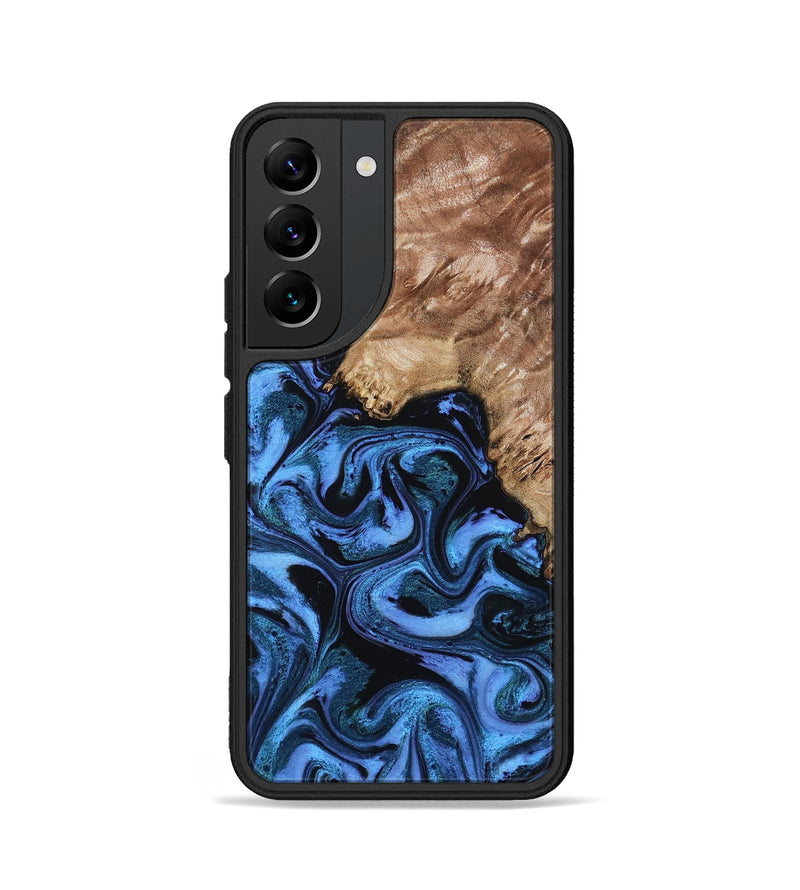 Galaxy S22 Wood Phone Case - Aspen (Blue, 802332)