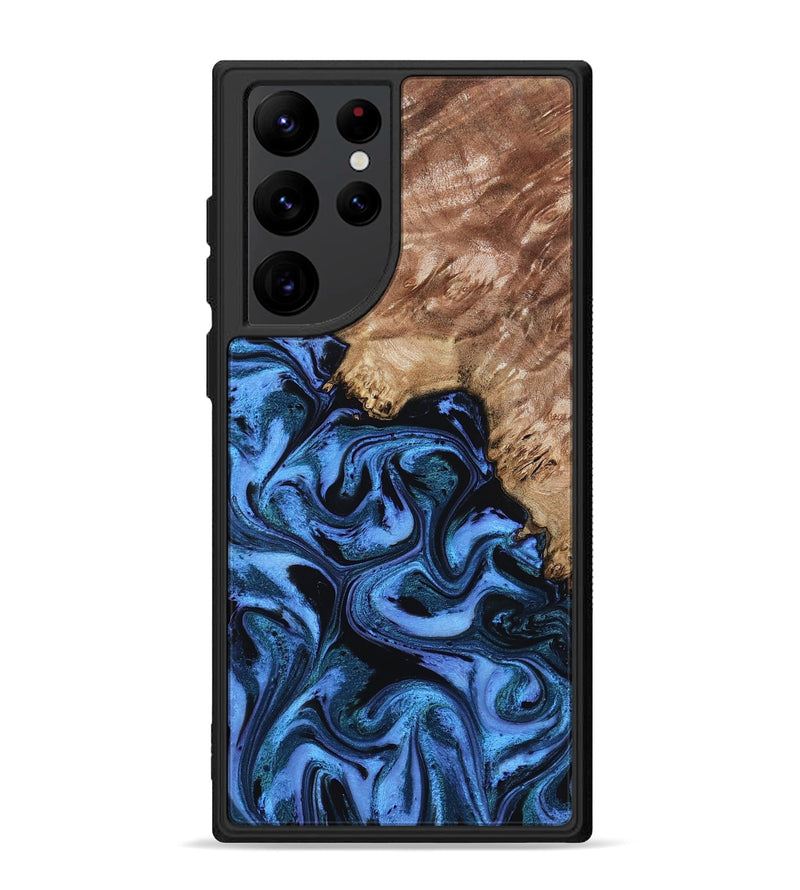 Galaxy S22 Ultra Wood Phone Case - Aspen (Blue, 802332)