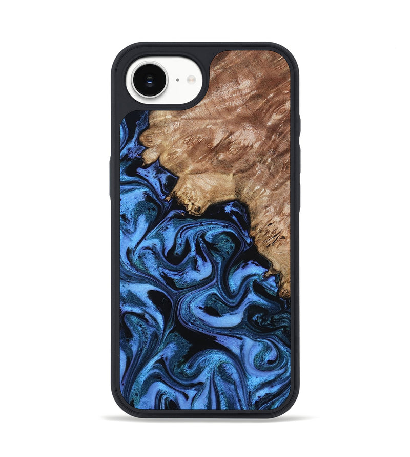 iPhone 16e Wood Phone Case - Aspen (Blue, 802332)