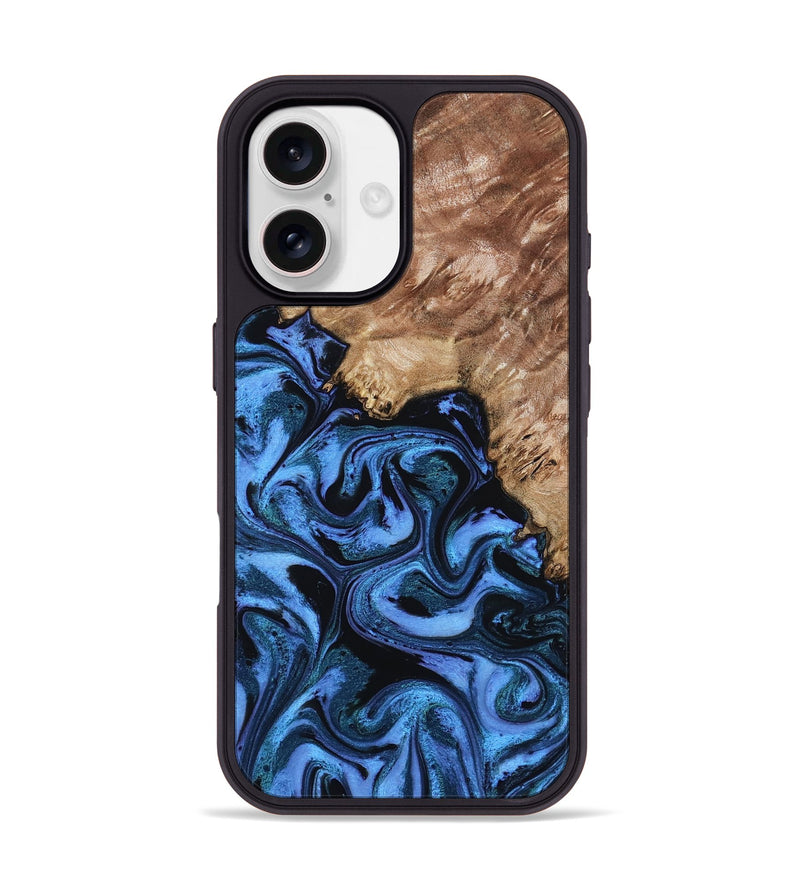 iPhone 17 Wood Phone Case - Aspen (Blue, 802332)