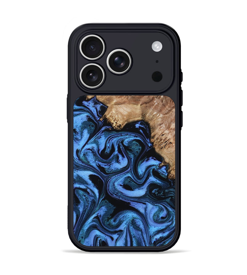 iPhone 17 Pro Wood Phone Case - Aspen (Blue, 802332)