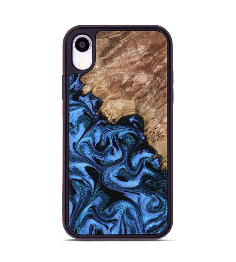 iPhone Xr Wood Phone Case - Aspen (Blue, 802332)