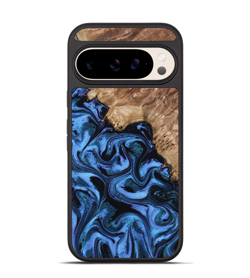 Pixel 10 Wood Phone Case - Aspen (Blue, 802332)