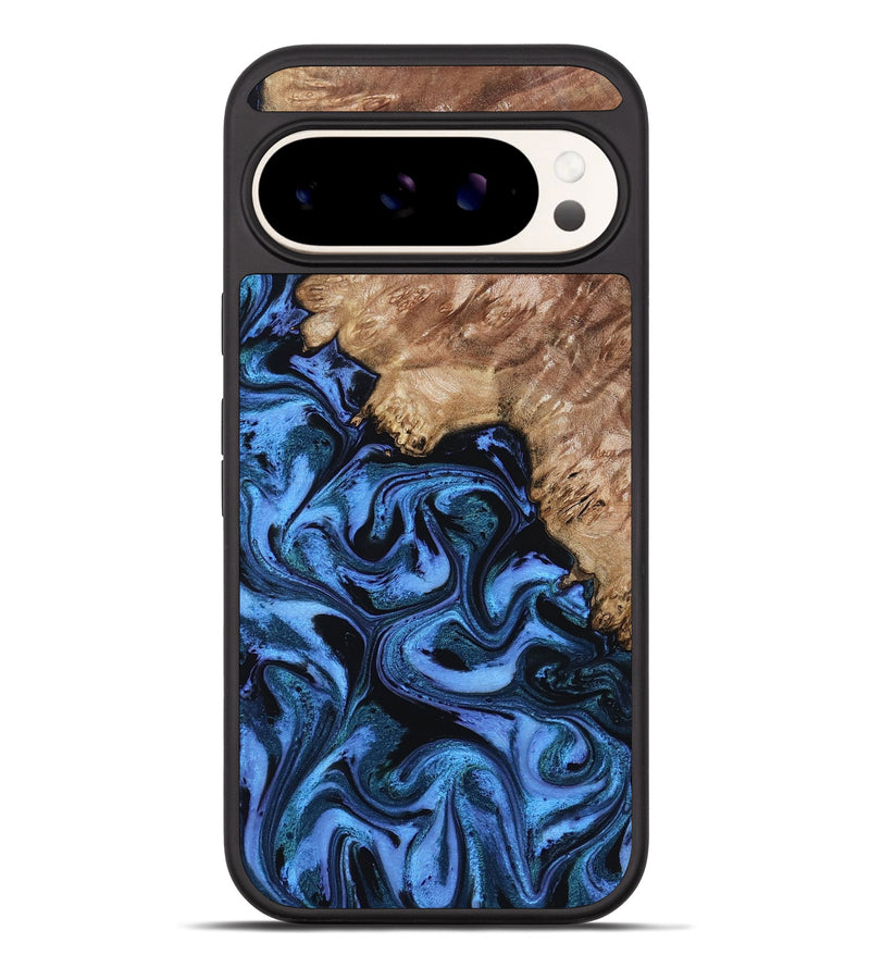 Pixel 10 Pro XL Wood Phone Case - Aspen (Blue, 802332)