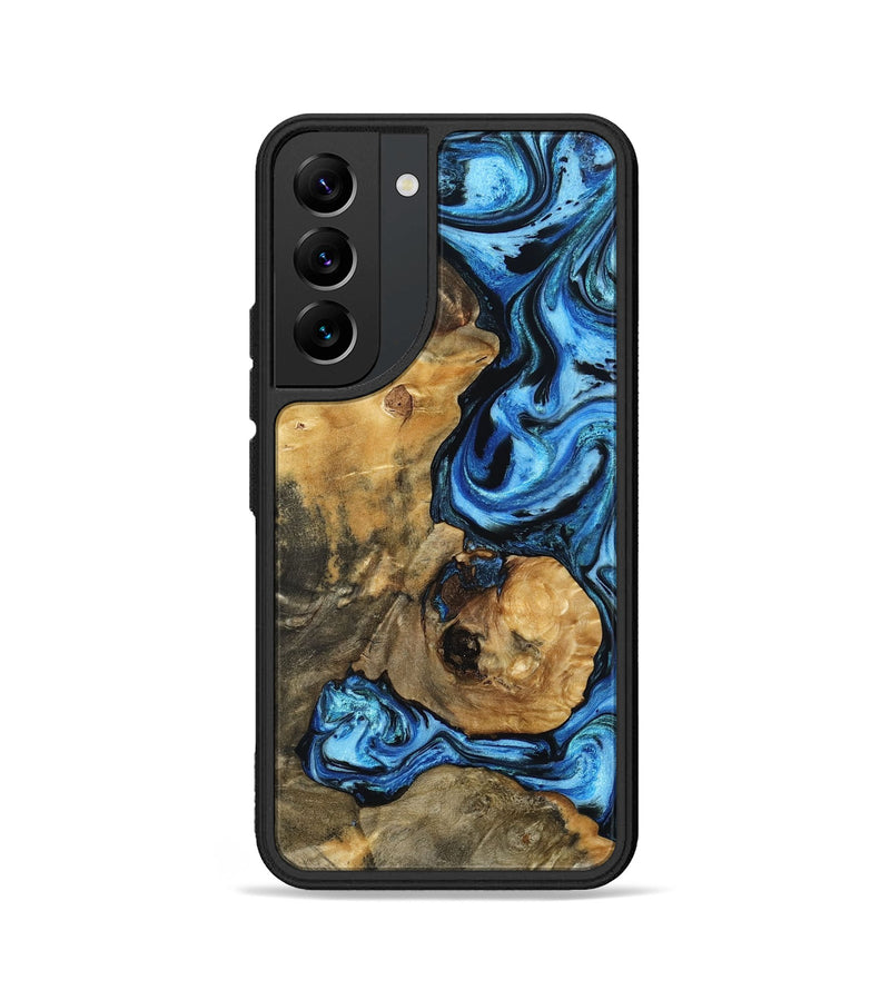Galaxy S22 Wood Phone Case - Domingo (Blue, 802333)