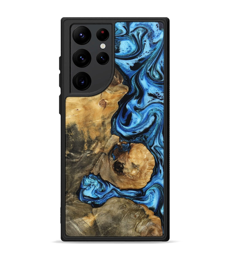 Galaxy S22 Ultra Wood Phone Case - Domingo (Blue, 802333)