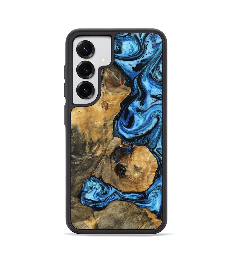 Galaxy S25 Wood Phone Case - Domingo (Blue, 802333)