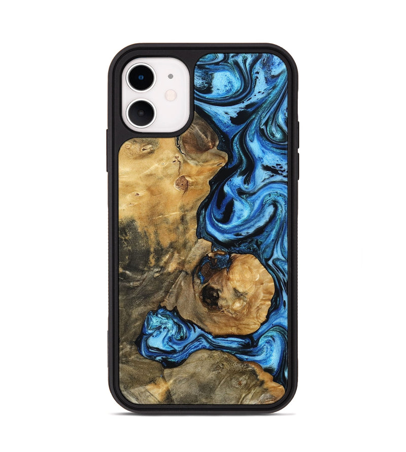 iPhone 11 Wood Phone Case - Domingo (Blue, 802333)