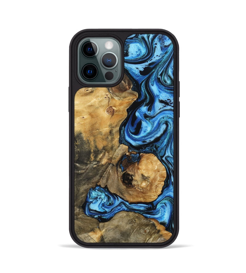 iPhone 12 Pro Wood Phone Case - Domingo (Blue, 802333)