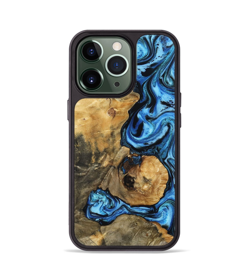 iPhone 13 Pro Wood Phone Case - Domingo (Blue, 802333)
