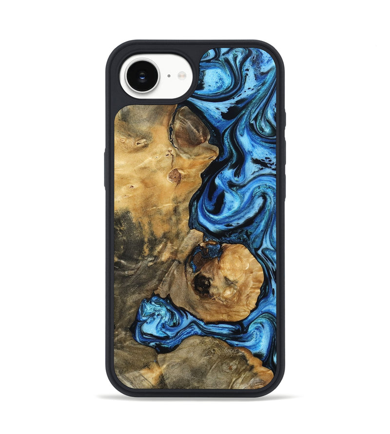 iPhone 16e Wood Phone Case - Domingo (Blue, 802333)