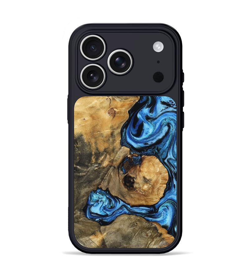 iPhone 17 Pro Wood Phone Case - Domingo (Blue, 802333)