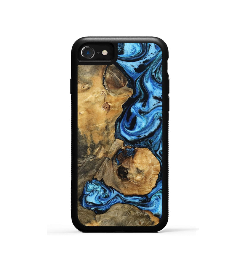 iPhone SE Wood Phone Case - Domingo (Blue, 802333)