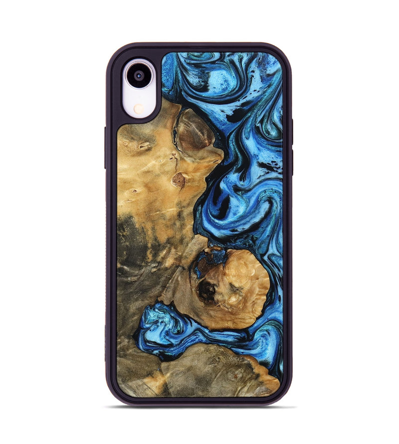 iPhone Xr Wood Phone Case - Domingo (Blue, 802333)
