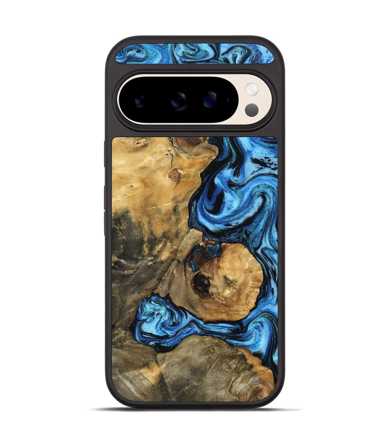 Pixel 10 Wood Phone Case - Domingo (Blue, 802333)