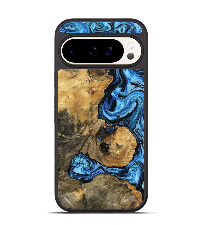 Pixel 9 Pro Wood Phone Case - Domingo (Blue, 802333)