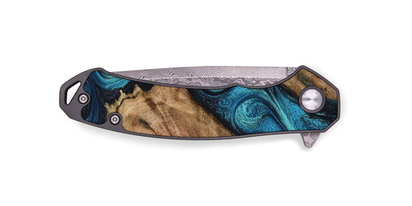 EDC Wood Pocket Knife - Landyn (Blue, 802334)