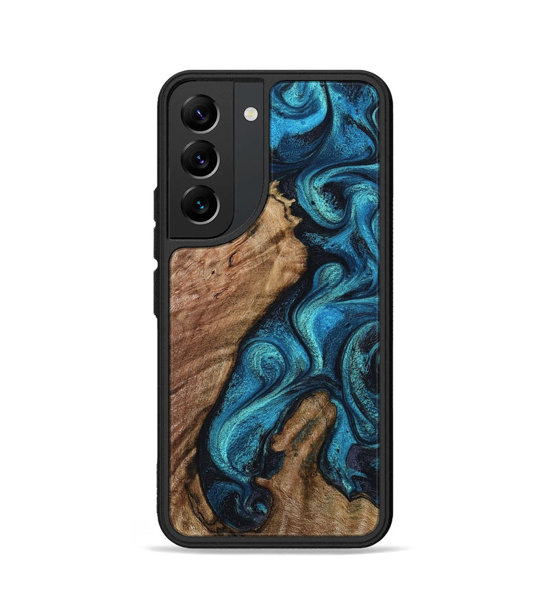 Galaxy S22 Wood Phone Case - Landyn (Blue, 802334)