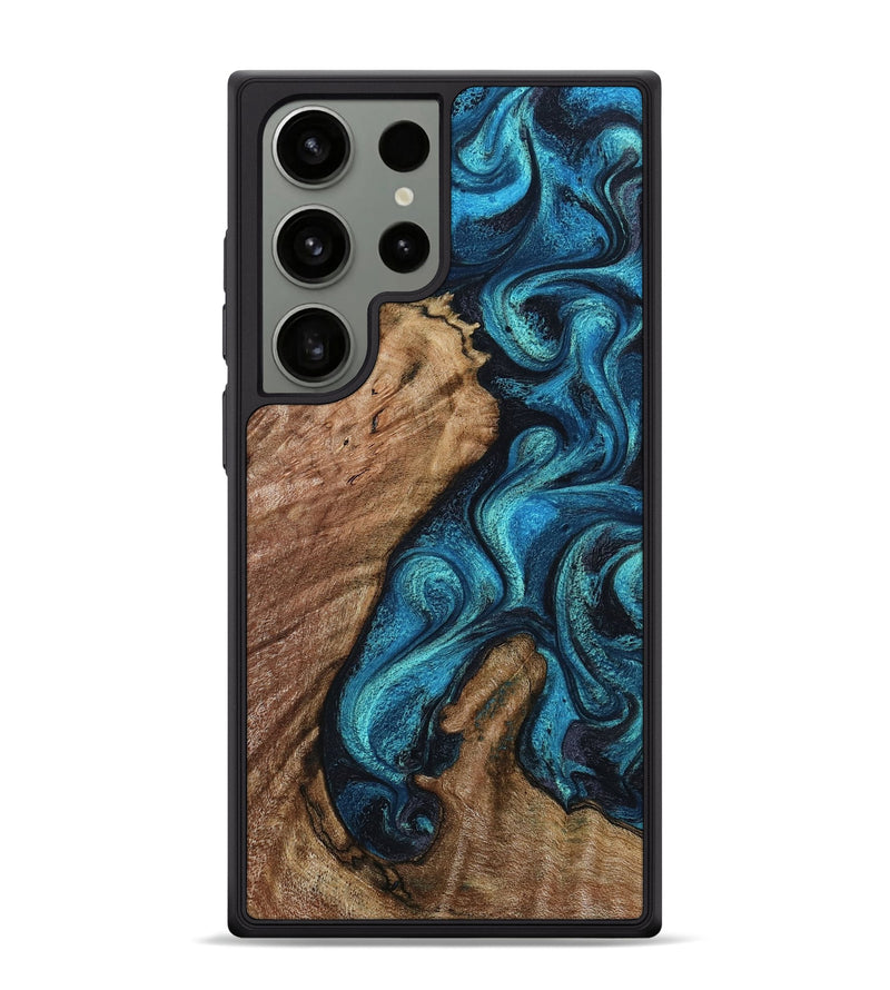 Galaxy S24 Ultra Wood Phone Case - Landyn (Blue, 802334)