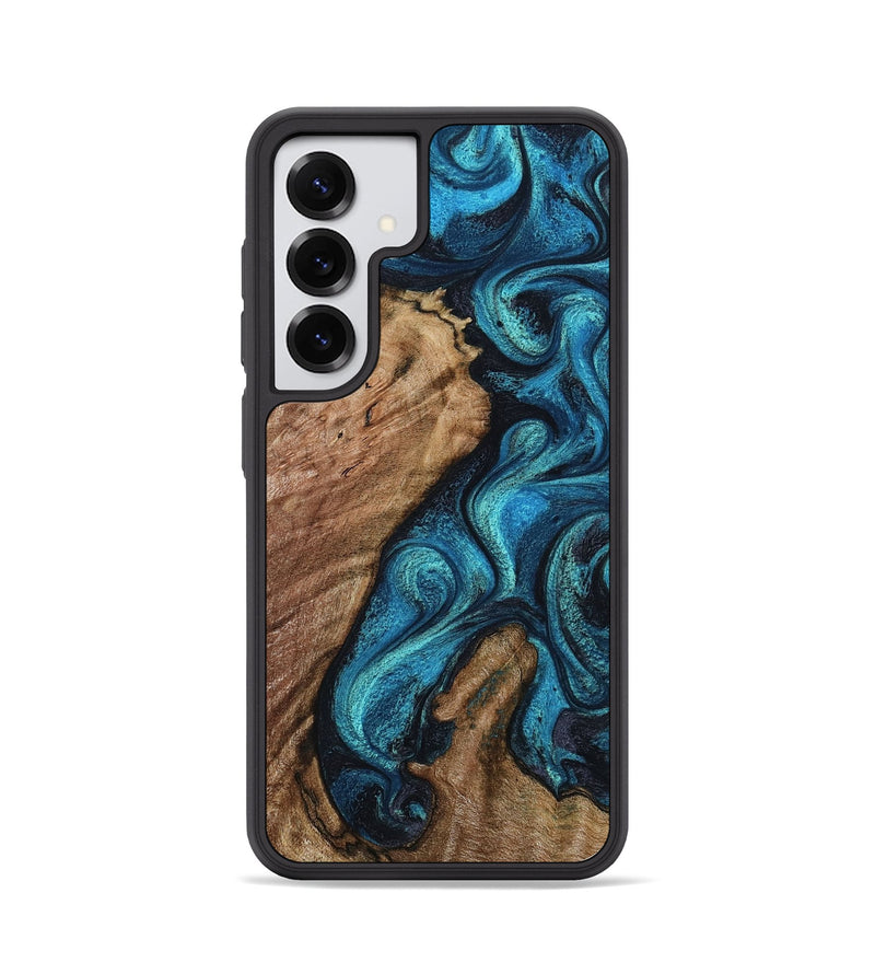 Galaxy S25 Wood Phone Case - Landyn (Blue, 802334)