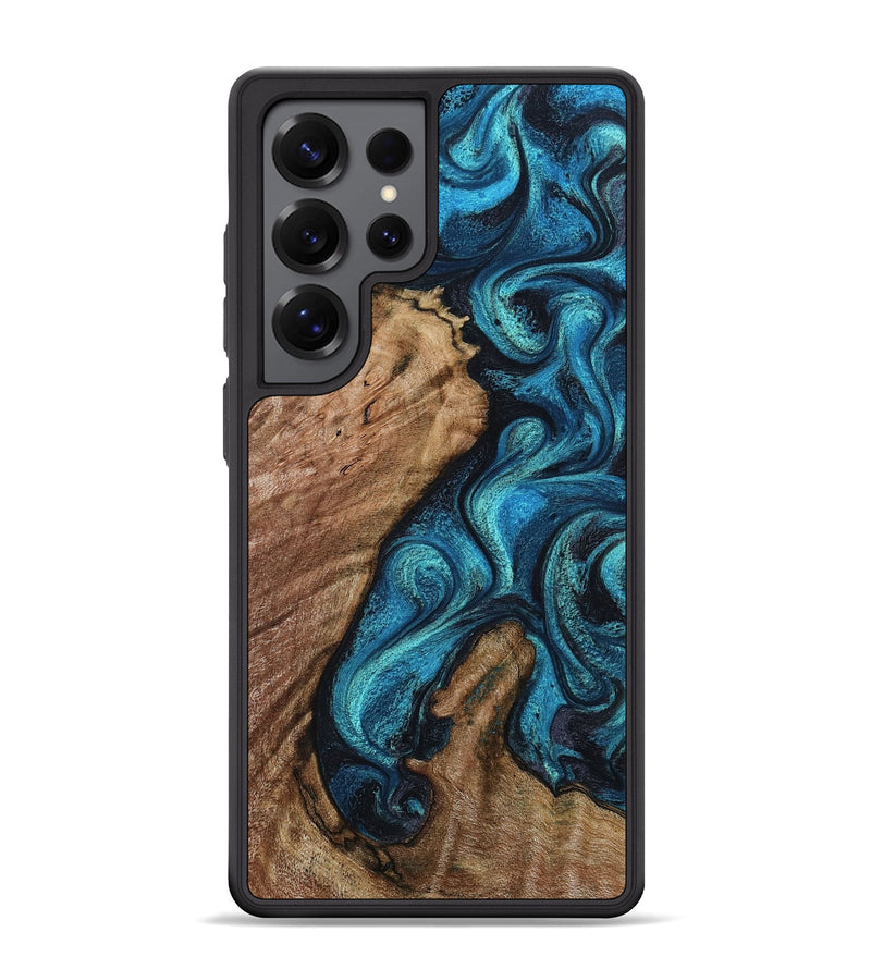 Galaxy S25 Ultra Wood Phone Case - Landyn (Blue, 802334)