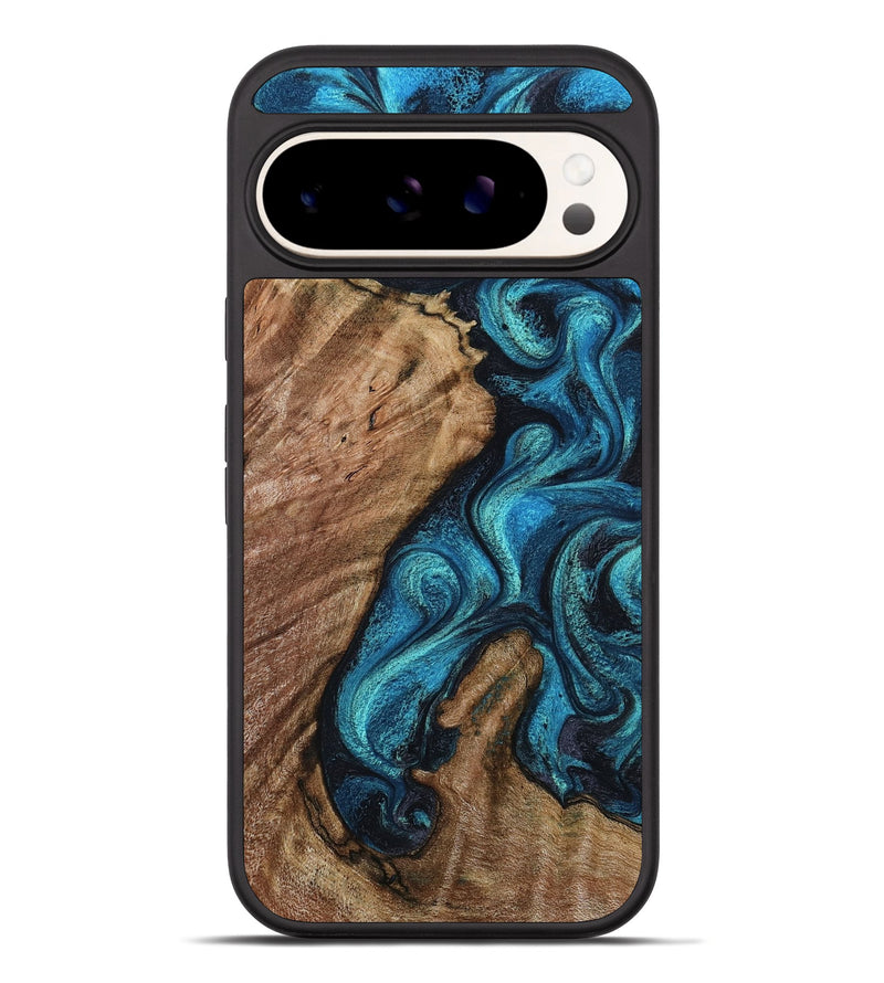 Pixel 10 Pro XL Wood Phone Case - Landyn (Blue, 802334)