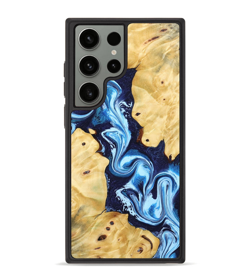 Galaxy S23 Ultra Wood Phone Case - Annie (Blue, 802335)