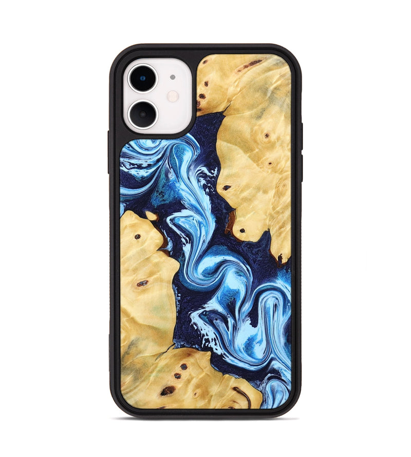 iPhone 11 Wood Phone Case - Annie (Blue, 802335)