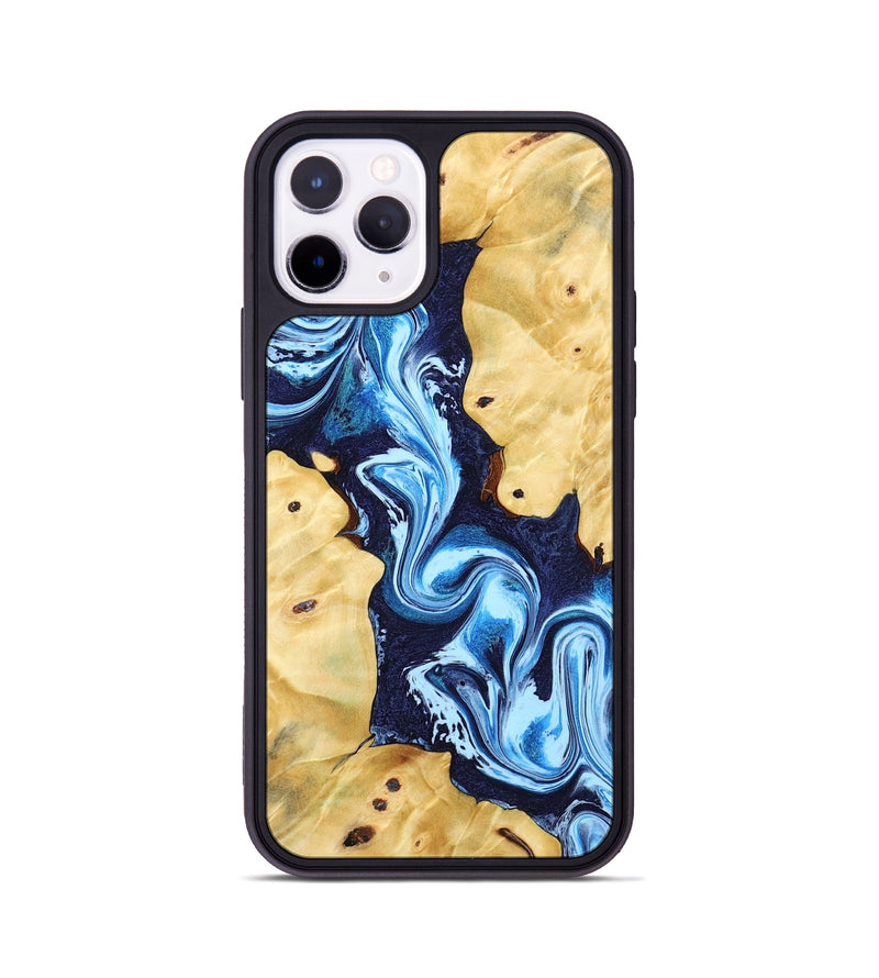 iPhone 11 Pro Wood Phone Case - Annie (Blue, 802335)