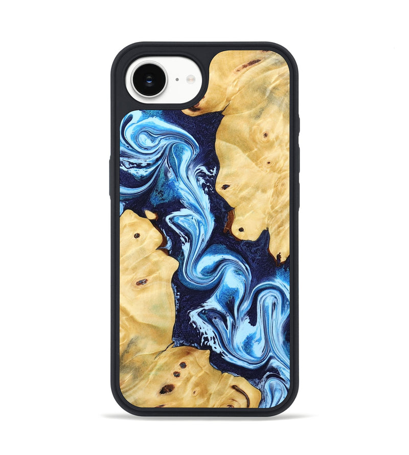 iPhone 16e Wood Phone Case - Annie (Blue, 802335)