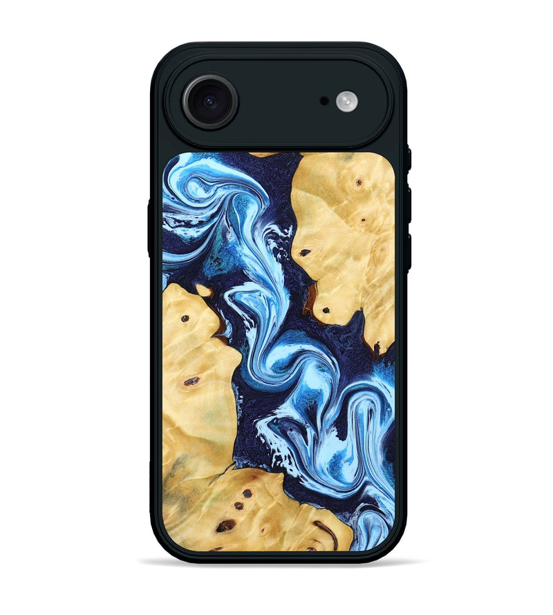 iPhone 17 Air Wood Phone Case - Annie (Blue, 802335)