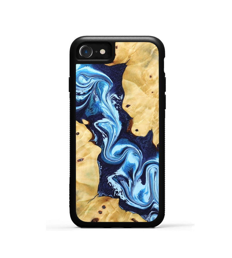 iPhone SE Wood Phone Case - Annie (Blue, 802335)