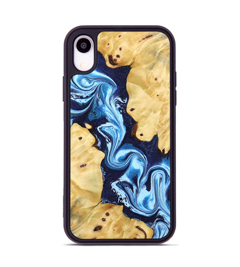 iPhone Xr Wood Phone Case - Annie (Blue, 802335)