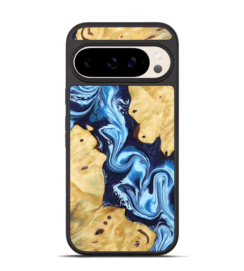 Pixel 10 Wood Phone Case - Annie (Blue, 802335)