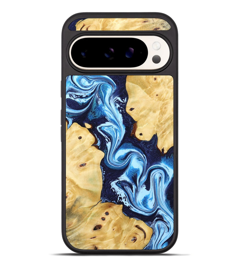 Pixel 10 Pro XL Wood Phone Case - Annie (Blue, 802335)