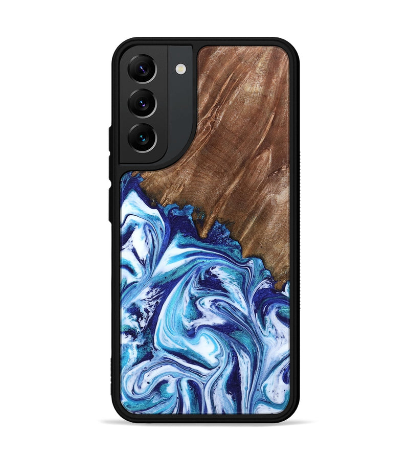 Galaxy S22 Plus Wood Phone Case - Paralee (Blue, 802336)