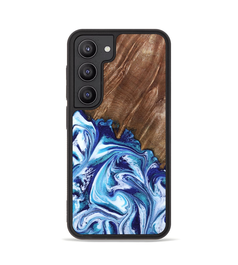 Galaxy S23 Wood Phone Case - Paralee (Blue, 802336)