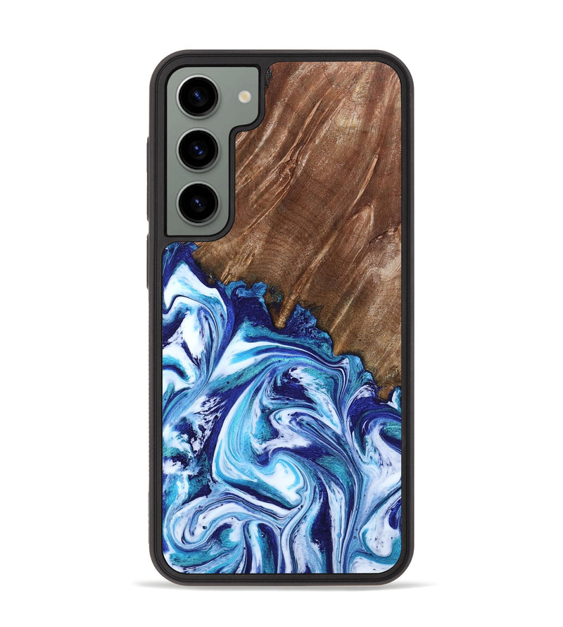 Galaxy S23 Plus Wood Phone Case - Paralee (Blue, 802336)