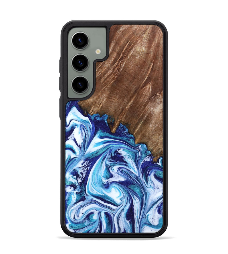 Galaxy S24 Plus Wood Phone Case - Paralee (Blue, 802336)