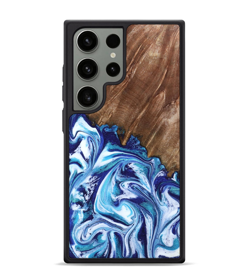 Galaxy S24 Ultra Wood Phone Case - Paralee (Blue, 802336)