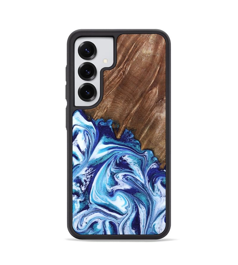 Galaxy S25 Wood Phone Case - Paralee (Blue, 802336)