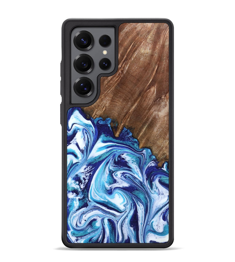 Galaxy S25 Ultra Wood Phone Case - Paralee (Blue, 802336)