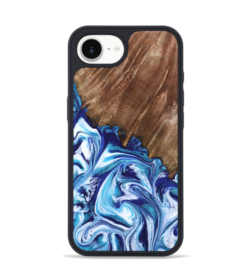 iPhone 16e Wood Phone Case - Paralee (Blue, 802336)