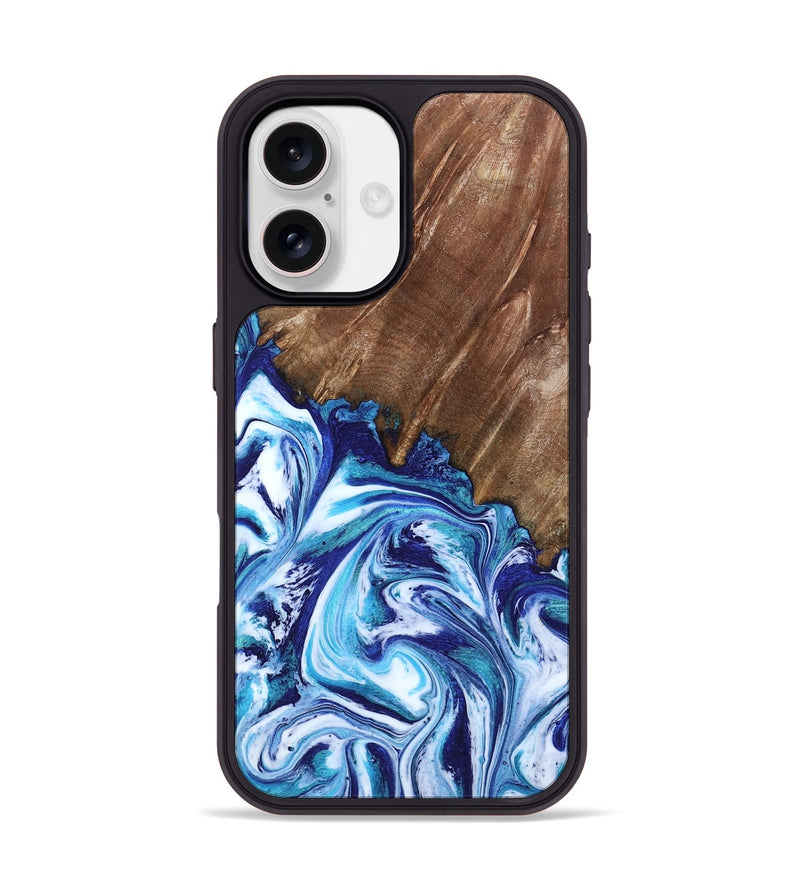 iPhone 17 Wood Phone Case - Paralee (Blue, 802336)